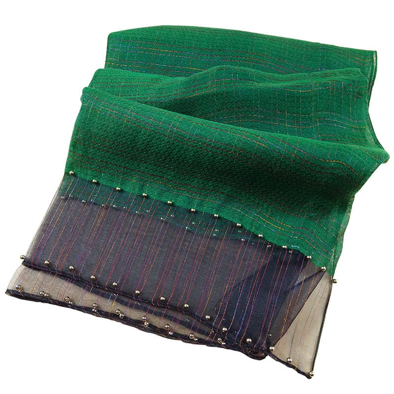 Elegant Sun-Protection Shawl and Silk Scarf — image 2