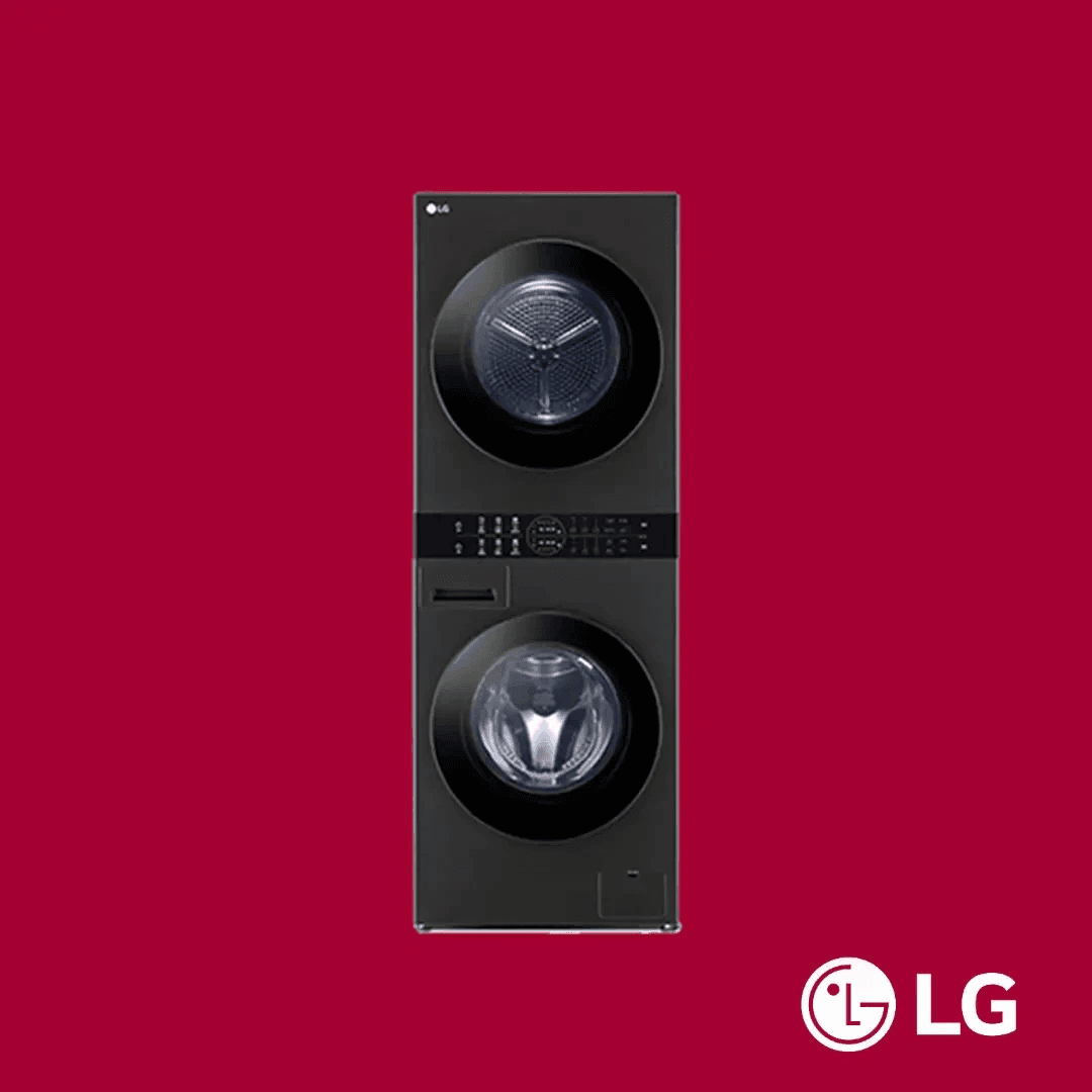 LG Front Load Wash Tower Wash & Dry 13/10KG (WT1310RH) Washing Machine LGWM1310RH-WT view 1